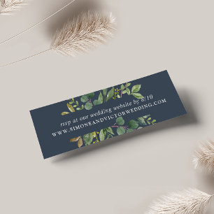 Eucalyptus Grove Wedding Website RSVP Cards