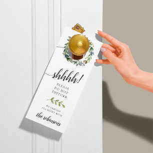 Eucalyptus Grove Wedding Welcome/Do Not Disturb Door Hanger