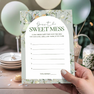 Eucalyptus Guess the Sweet Mess Baby Shower games