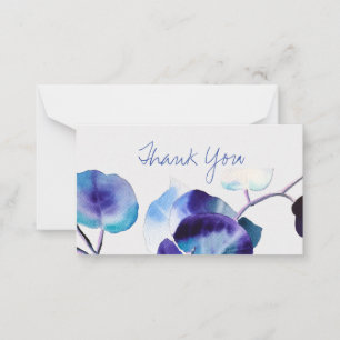Eucalyptus Gum leaves watercolour art Card