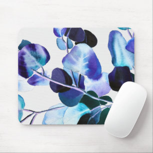 Eucalyptus Gum leaves watercolour art Mouse Mat