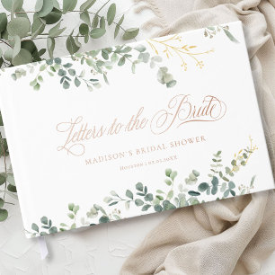Eucalyptus  Handwriting Script Bridal Shower Guest Book