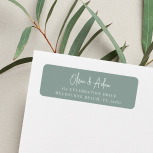 Eucalyptus Handwritten Script Return Address