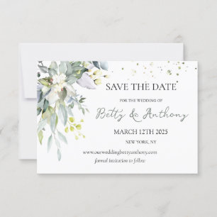 Eucalyptus Herbal Save the Date Invitation
