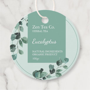 Eucalyptus Herbal Tea Business Tag