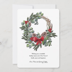 Eucalyptus Holiday Greeting Card