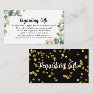 Eucalyptus Honeymoon Wedding Wishing Well Enclosure Card