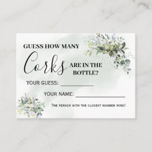 Eucalyptus How many corks biingual game card