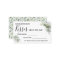 Eucalyptus How Many Kisses Bridal Shower Game card