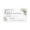 Eucalyptus How Many Kisses Bridal Shower Game card
