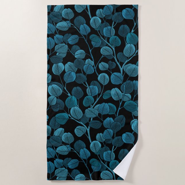 Eucalyptus in blue beach towel (Front)
