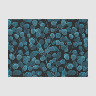 Eucalyptus in blue tissue paper