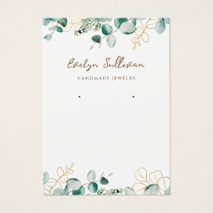 Eucalyptus jewellery display card