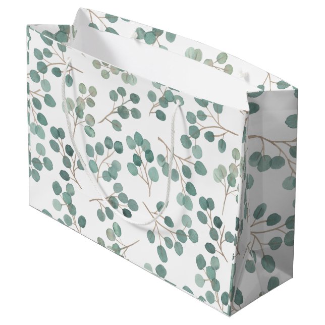 Eucalyptus Large Gift Bag (Back Angled)