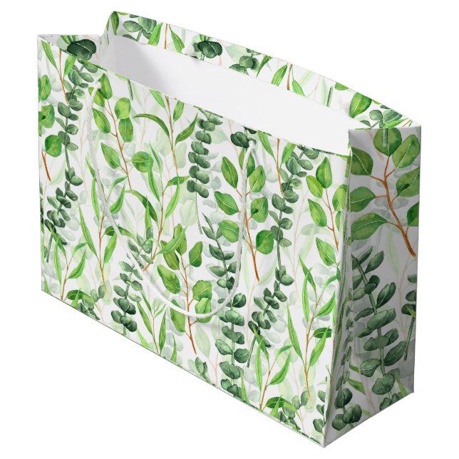 Eucalyptus Large Gift Bag (Back Angled)