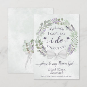 Eucalyptus & Lavender Be My Flower Girl Card
