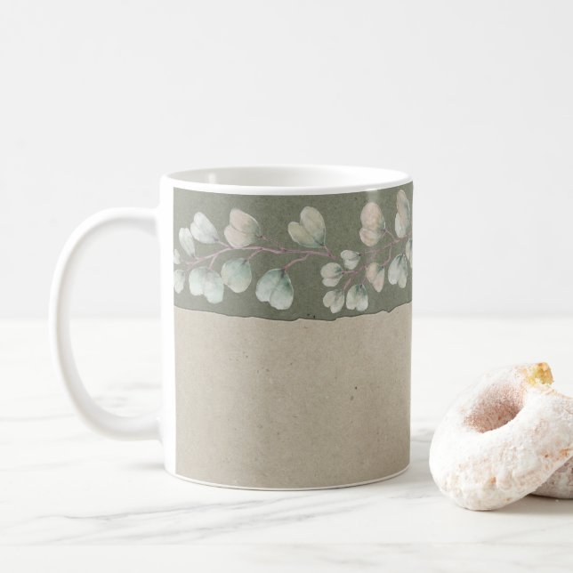 Eucalyptus leaf Mug (With Donut)