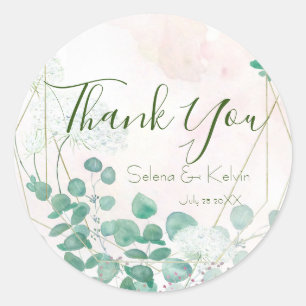 eucalyptus leaf round sticker