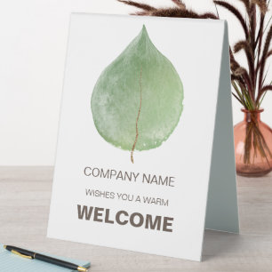Eucalyptus Leaf Welcome Company Typography