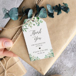 Eucalyptus Leaves Elegant Greenery Thank You Gift Tags<br><div class="desc">Customise this "Eucalyptus Leaves Elegant Greenery Thank You Favour Gift Tag" to add a special touch. It's a perfect addition to match your colours and styles.</div>