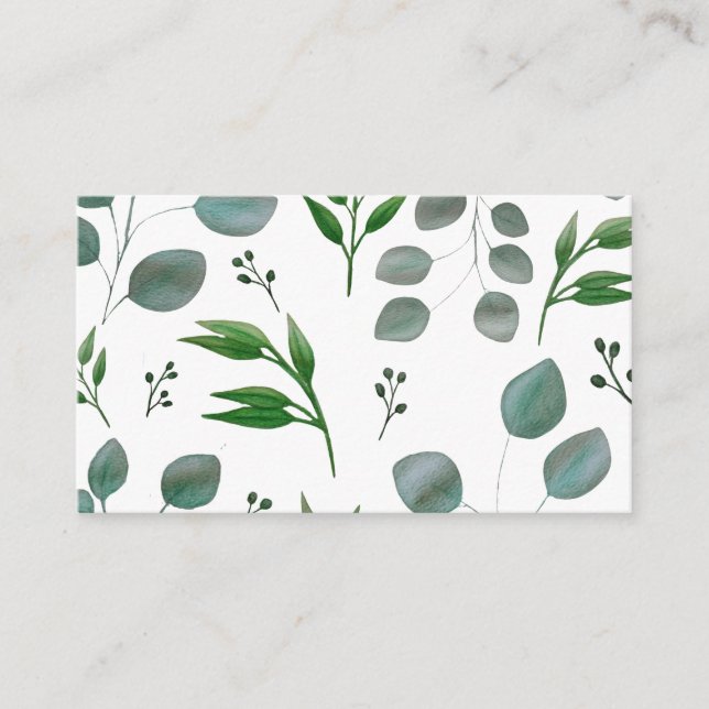 Eucalyptus leaves enclosure card (Front)