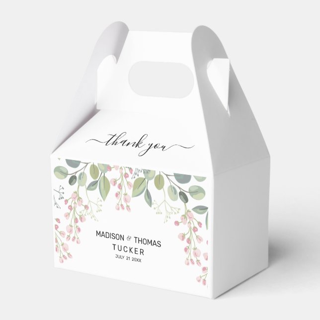 Eucalyptus Leaves  Favour Box (Front Side)