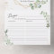 Eucalyptus Leaves Geometric Recipe Bridal Shower