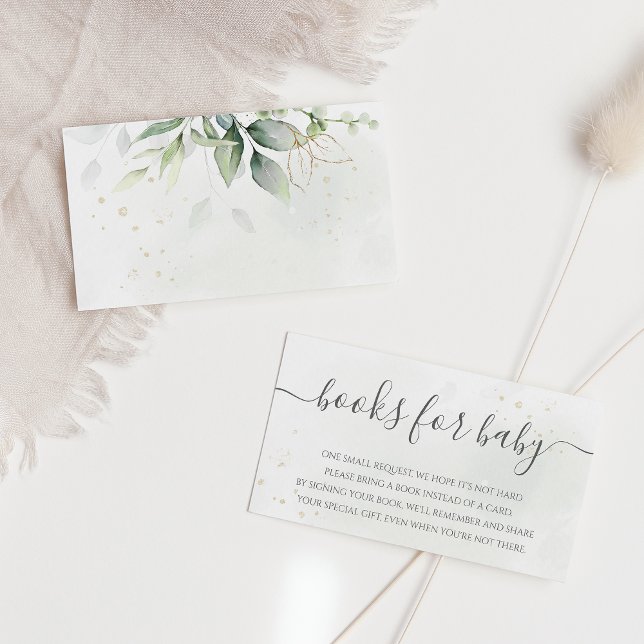 Eucalyptus Leaves Greenery Foliage Book Request Enclosure Card (Creator Uploaded)