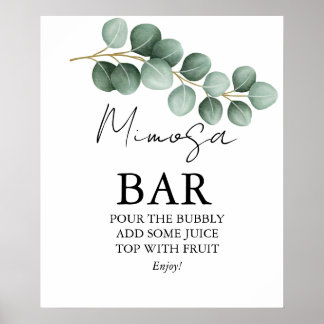 Eucalyptus Leaves Greenery Poster