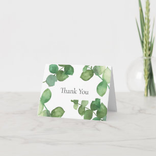 Eucalyptus Leaves Greenery Thank You Card