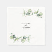 Eucalyptus Leaves Greenery Wedding Paper