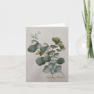 Eucalyptus Leaves Greeting Card