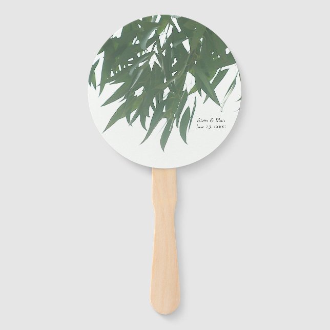 Eucalyptus leaves hand fan (Front)