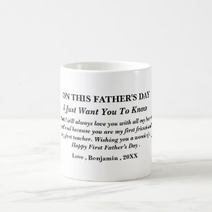 Eucalyptus Leaves Happy First Father's Day  Coffee Mug