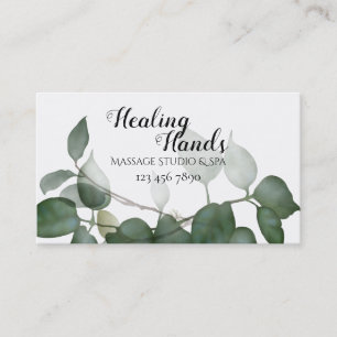 Eucalyptus Leaves, Modern Botanicals Business Card