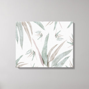 Eucalyptus Leaves Pattern Canvas Print