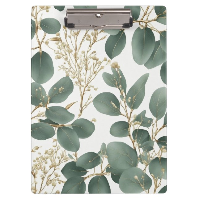 Eucalyptus Leaves Pattern Clipboard (Front)