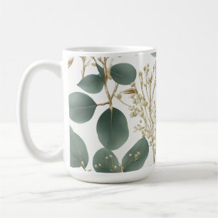Eucalyptus Leaves Pattern Coffee Mug