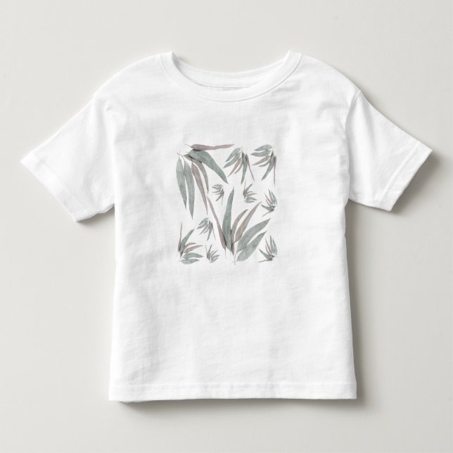 Eucalyptus Leaves Pattern Toddler T-Shirt (Front)