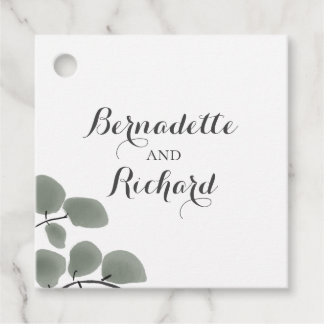 Eucalyptus Leaves Theme Favour Tags