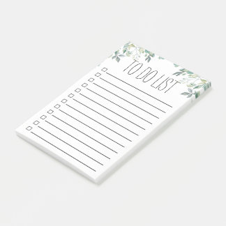 Eucalyptus Leaves To Do List or Grocery List Post-it Notes