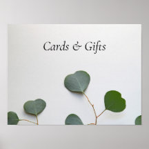 Eucalyptus leaves vertical sign