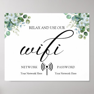 Eucalyptus Leaves Wedding Poster