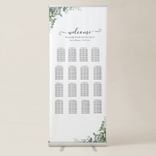 Eucalyptus Leaves Wedding Retractable Banner