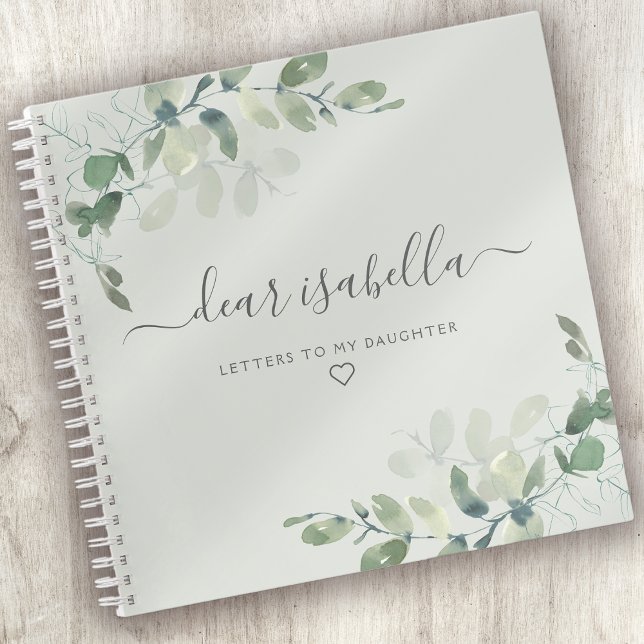 Eucalyptus Letters to My Daughter Keepsake Memory Notebook (Creator Uploaded)