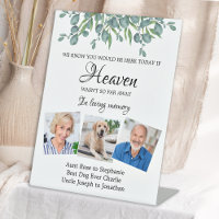 Eucalyptus Loving Memory 3 Photo Memorial Wedding