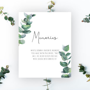 Eucalyptus - Memories with the bride poster