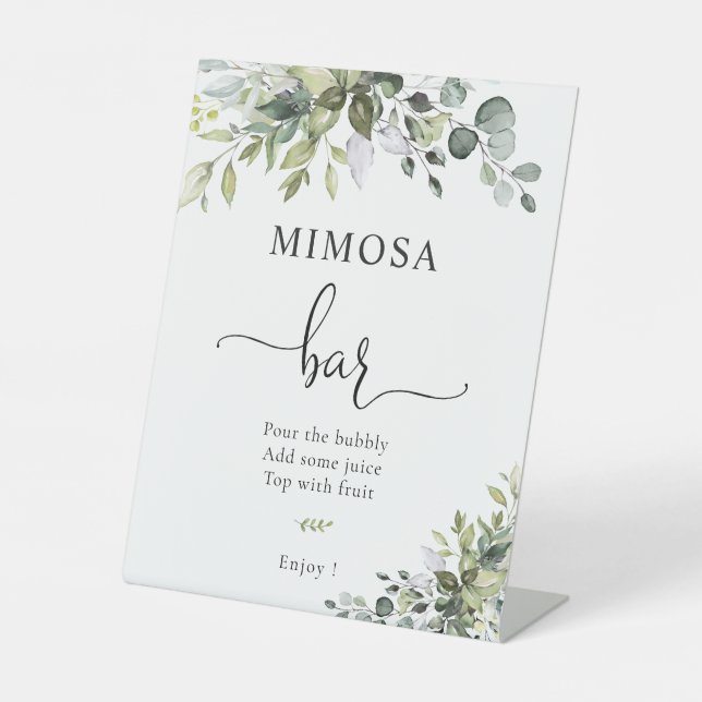 Eucalyptus Mimosa Bar Sign (Front)