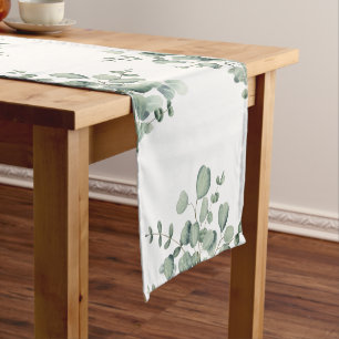Eucalyptus Minimalist Wedding Short Table Runner
