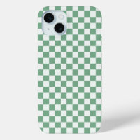 Eucalyptus mist checkerboard pattern